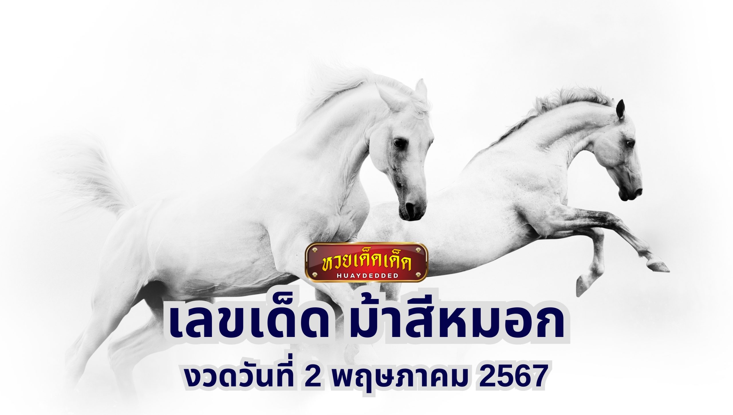 หวยม้าสีหมอก เลขเด็ด งวดวันที่ 2 พฤษภาคม 2567