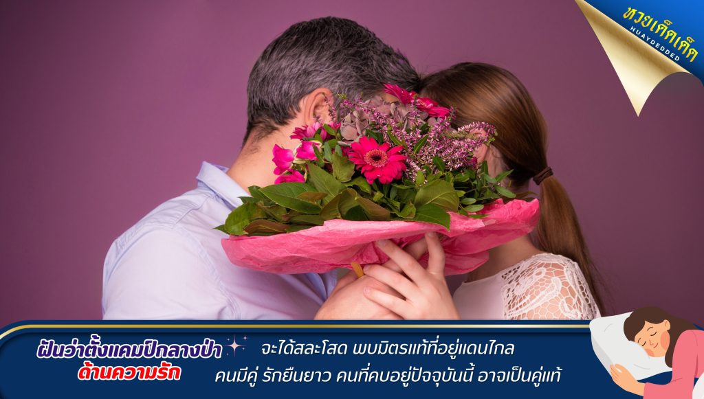 ฝันว่าตั้งแคมป์กลางป่า ทำนายฝัน ด้านความรัก