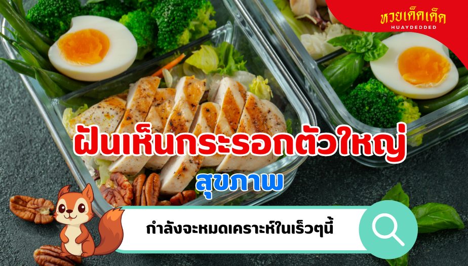 ฝันเห็นกระรอกตัวใหญ่ ความหมายของความฝัน เรื่องสุขภาพ