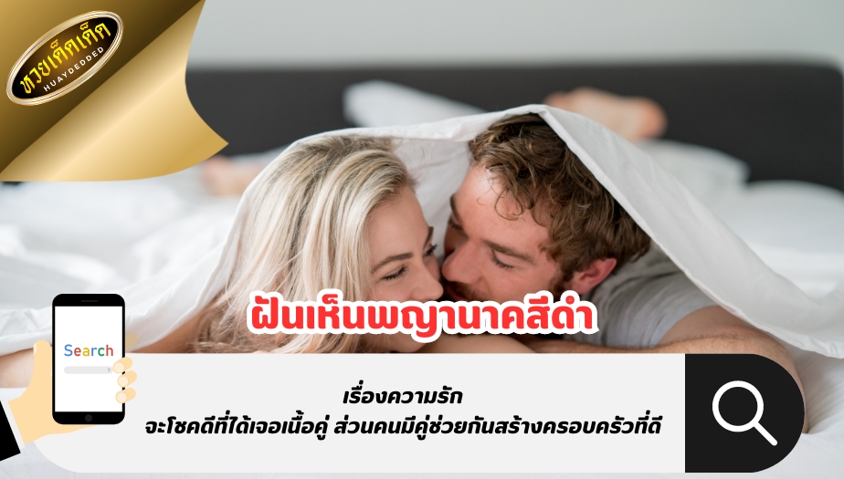 ฝันเห็นพญานาคสีดำ เรื่องความรัก คำทำนายฝันสื่อความหมาย ดังนี้