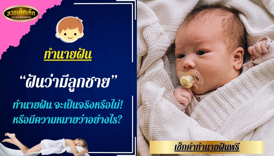 ฝันว่ามีลูกชาย ทำนายฝัน จะเป็นจริงหรือไม่! หรือมีความหมายว่าอย่างไร?