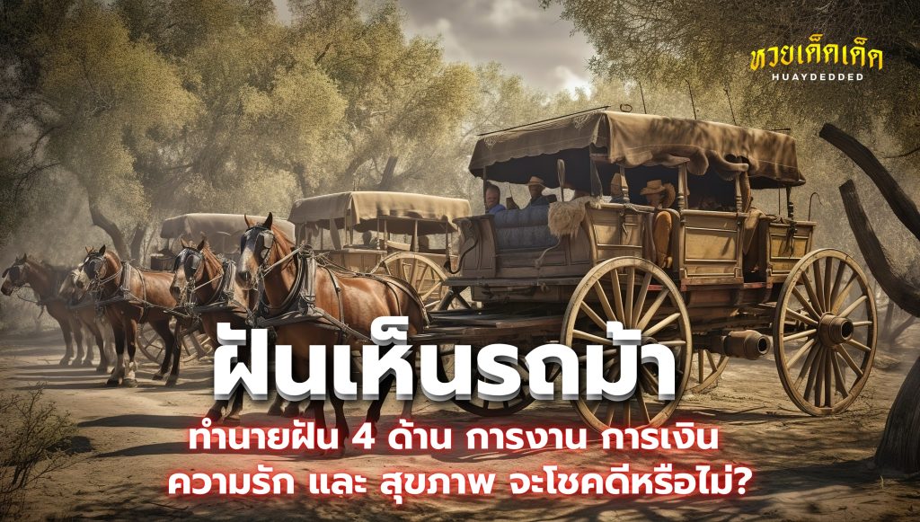 ฝันเห็นรถม้า ทำนายฝัน 4 ด้าน การงาน การเงิน ความรัก และ สุขภาพ