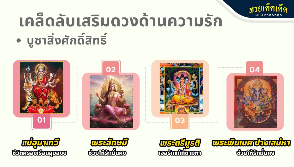 เคล็ดลับเสริมดวงด้านความรัก บูชาสิ่งศักดิ์สิทธิ์