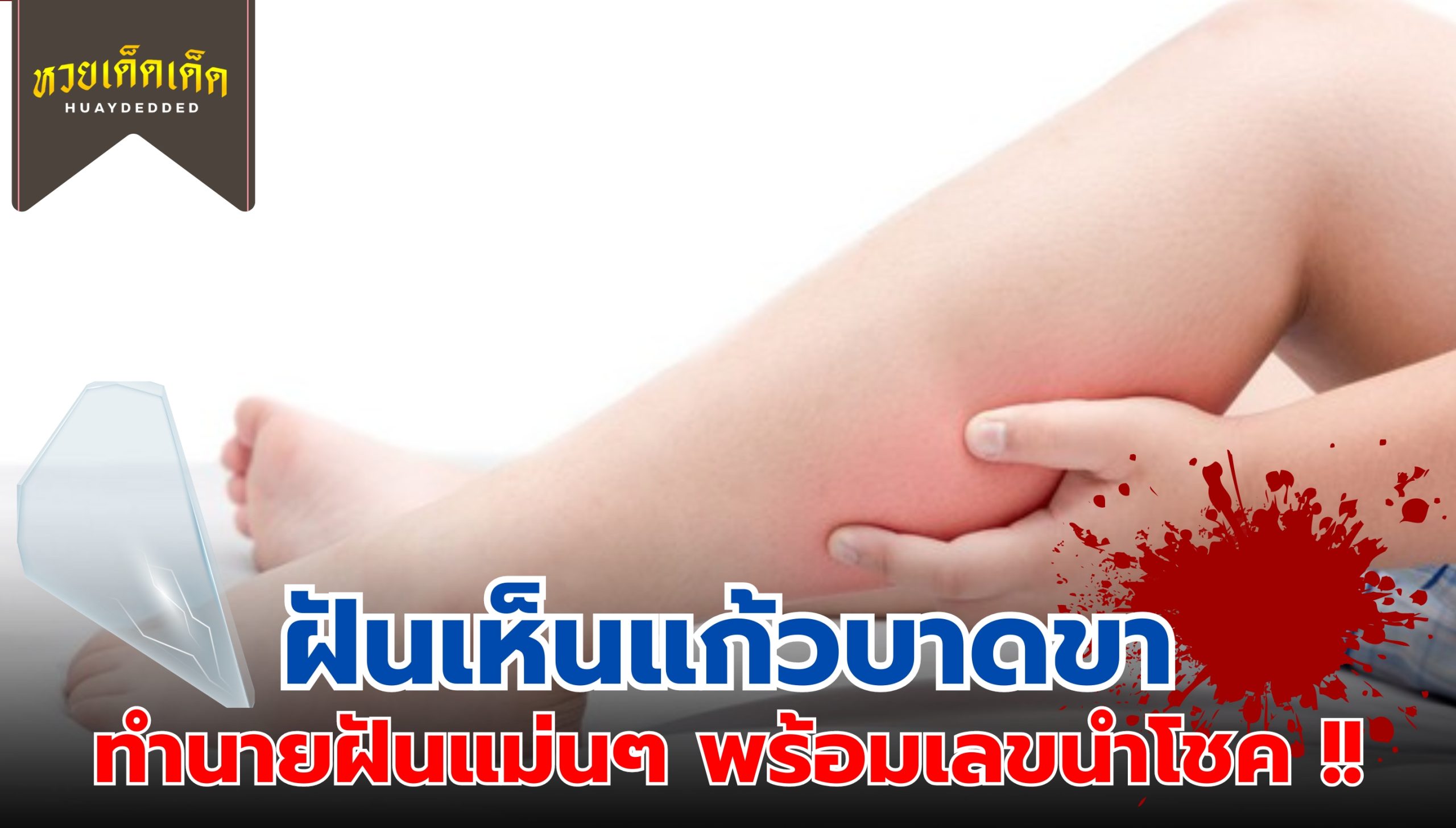 ฝันเห็นแก้วบาดขา ความหมายสื่อว่าอย่างไร จะโชคดีหรือไม่ ? เช็กด่วน