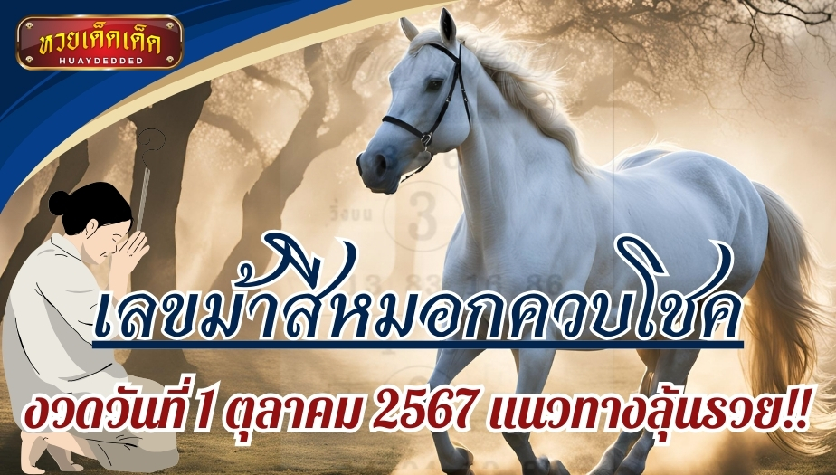 เลขม้าสีหมอกควบโชค งวดวันที่ 1 ตุลาคม 2567