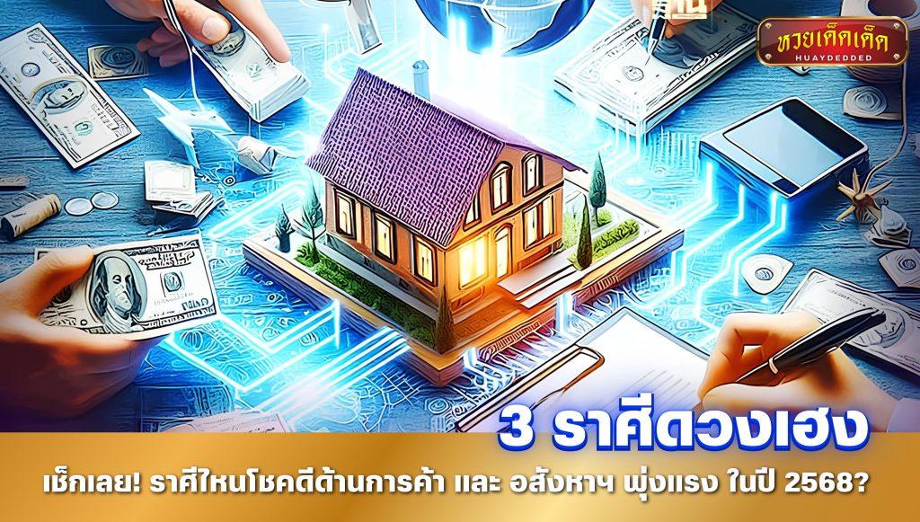 3 ราศีดวงเฮง โชคดีด้านการค้า และ อสังหาฯ พุ่งแรง ในปี 2568