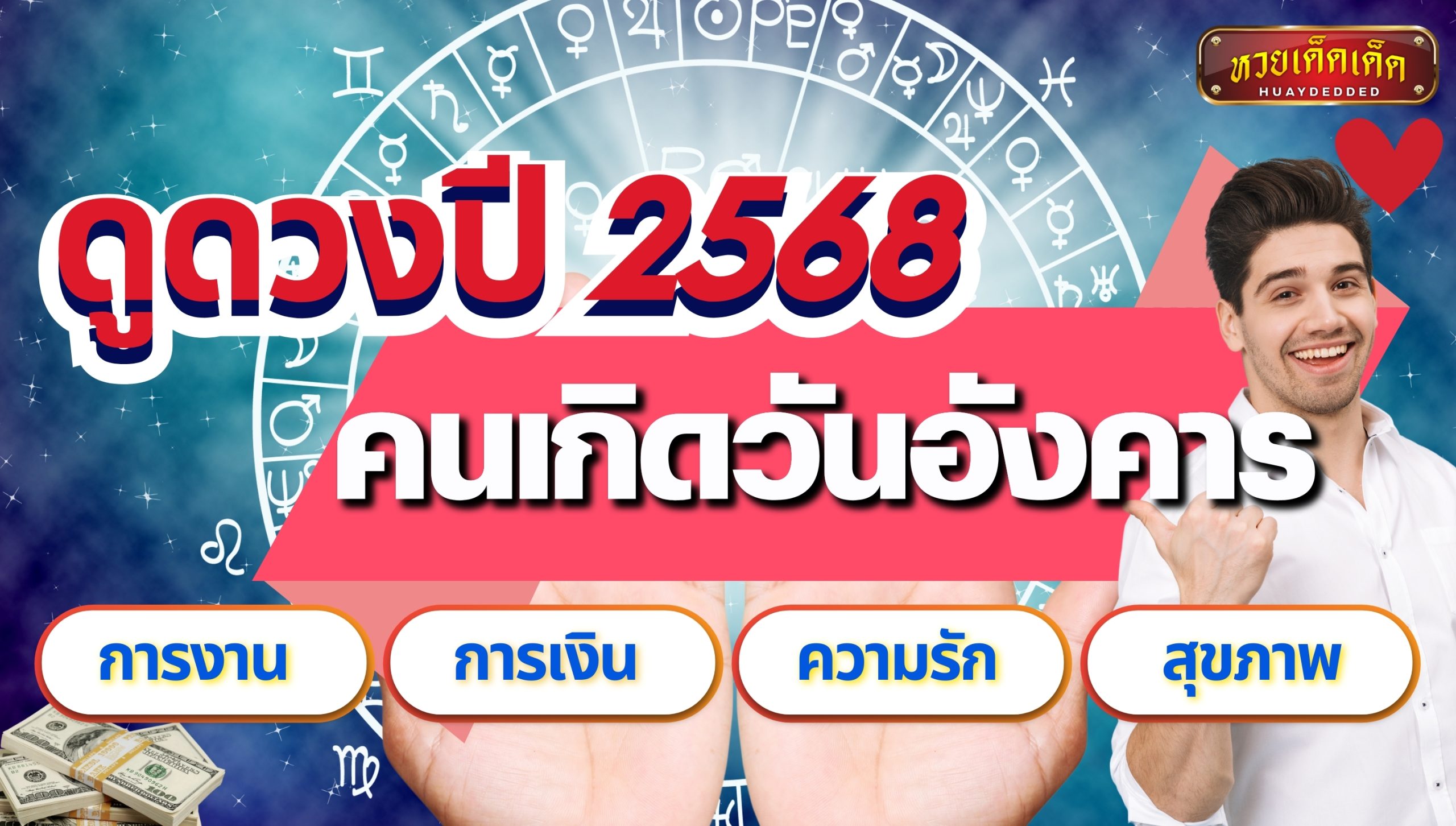 ดูดวงปี 2568 คนเกิดวันอังคาร ครบทุกด้านสำคัญที่คุณควรรู้