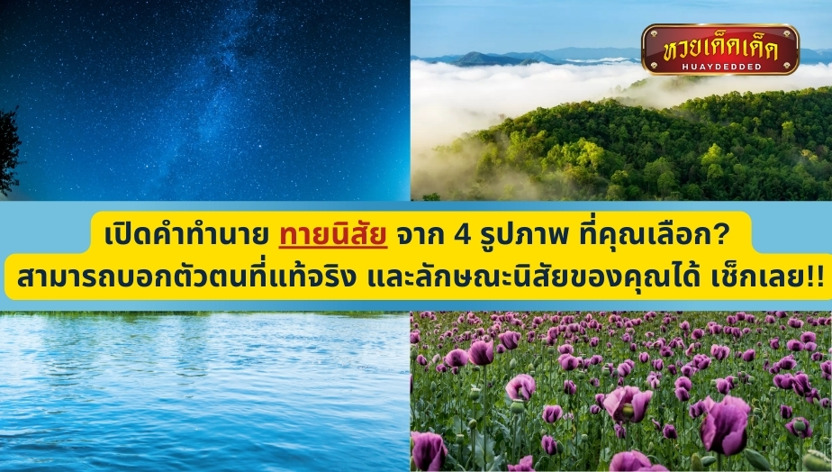 เปิดคำทำนาย ทายนิสัย จาก 4 รูปภาพ ที่คุณเลือก? สามารถบอกตัวตนที่แท้จริง และลักษณะนิสัยของคุณได้ เช็กเลย!!