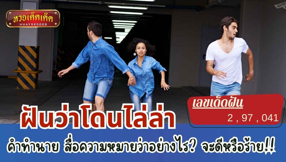 ฝันว่าโดนไล่ล่า คำทำนาย สื่อความหมายว่าอย่างไร? เช็กเลย