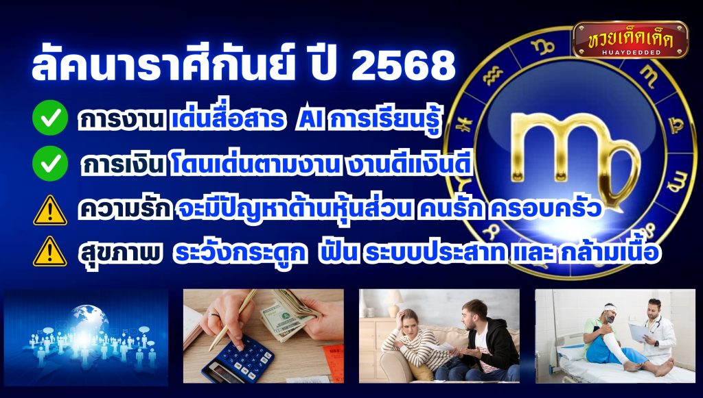 บทสรุปคำทำนาย ดวงชะตาลัคนาราศีกันย์ 2568 โดย หมอลักษณ์