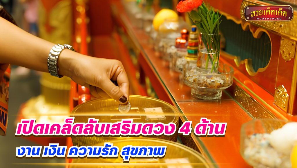 เคล็ดลับเสริมดวง 4 ด้าน งาน เงิน ความรัก สุขภาพ