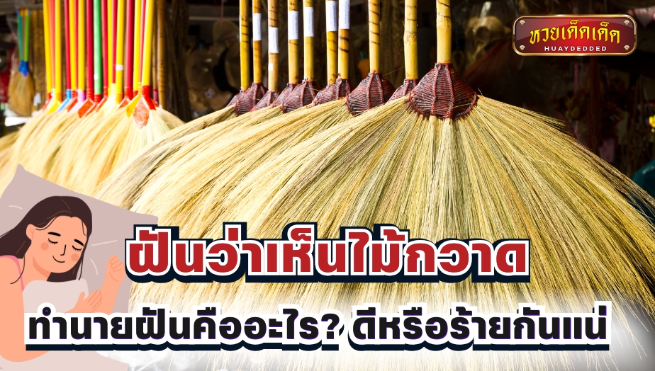 ฝันว่าเห็นไม้กวาด ความหมายฝันคืออะไร? พร้อมแนวทางเสี่ยงโชคฝัน